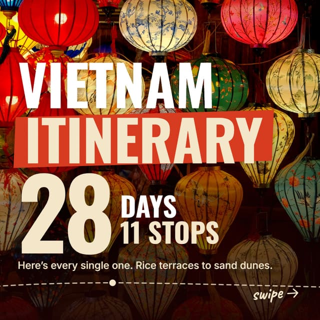 Vietnam itinerary: 4 weeks, north to south 🇻🇳